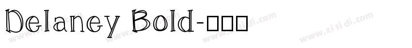 Delaney Bold字体转换